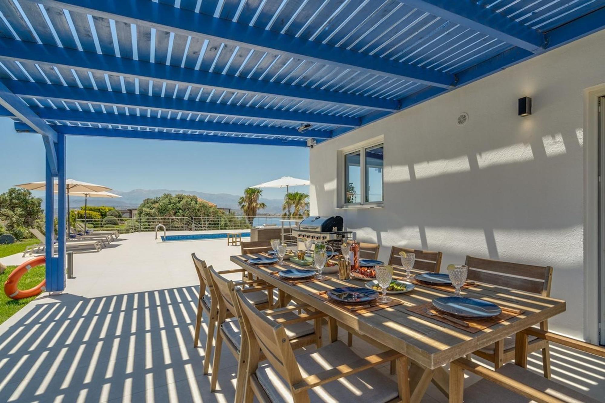 Villa Hemera Ocean View Private Heated Pool Chorafakia Buitenkant foto