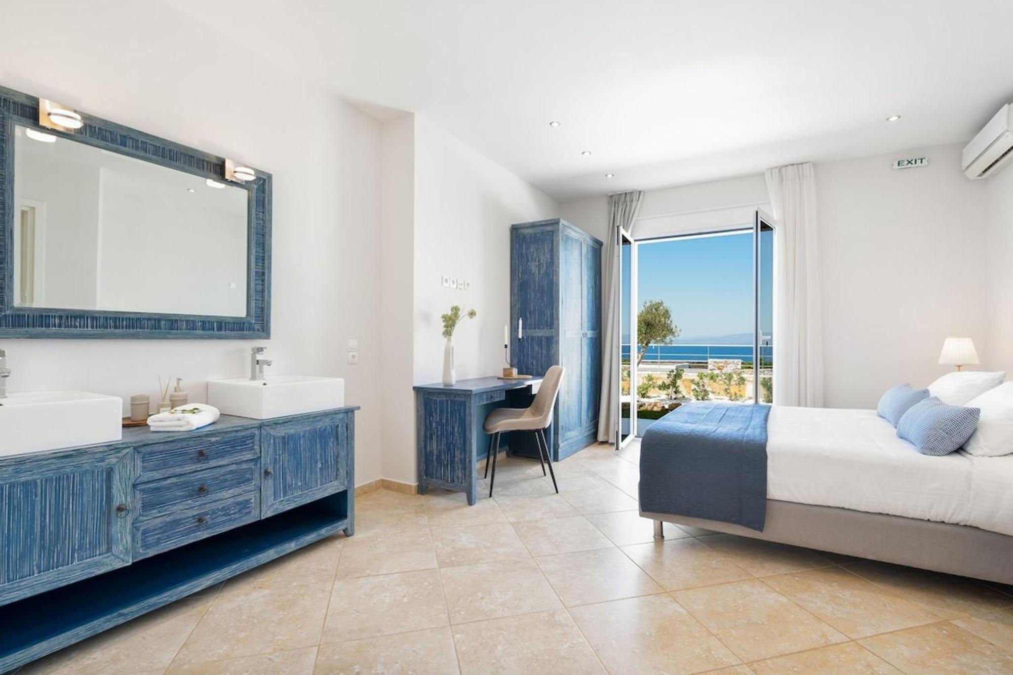 Villa Hemera Ocean View Private Heated Pool Chorafakia Buitenkant foto
